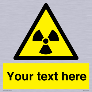 WV5131: Custom Radioactive Material Sign