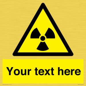 WV5131: Custom Radioactive Material Sign