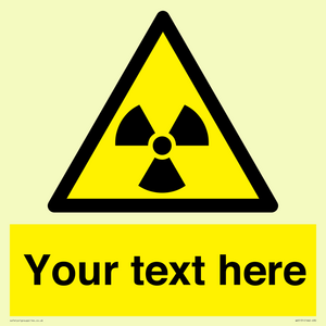 WV5131: Custom Radioactive Material Sign