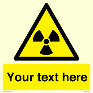 WV5131: Custom Radioactive Material Sign