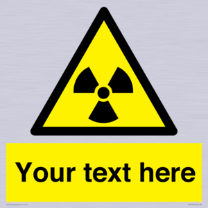 WV5131: Custom Radioactive Material Sign