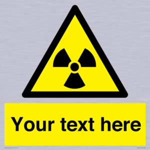 WV5131: Custom Radioactive Material Sign