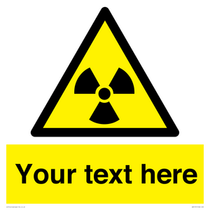 WV5131: Custom Radioactive Material Sign