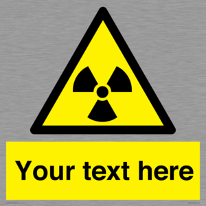 WV5131: Custom Radioactive Material Sign