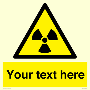 WV5131: Custom Radioactive Material Sign