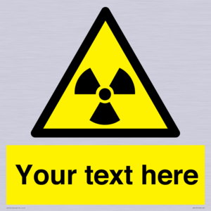 WV5131: Custom Radioactive Material Sign