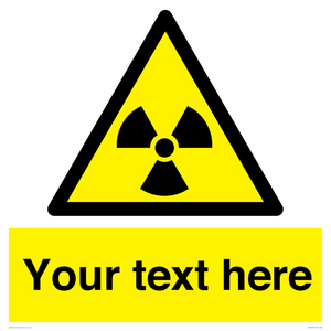 WV5131: Custom Radioactive Material Sign