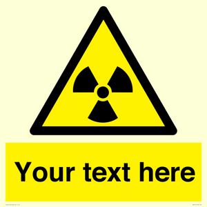 WV5131: Custom Radioactive Material Sign