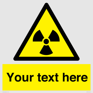 WV5131: Custom Radioactive Material Sign