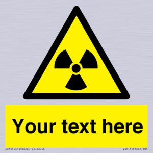 WV5131: Custom Radioactive Material Sign