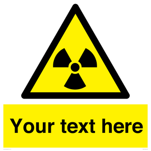 WV5131: Custom Radioactive Material Sign