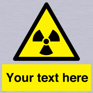 WV5131: Custom Radioactive Material Sign