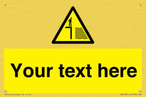 WV5132: Custom Deep Water Sign