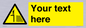 WV5132: Custom Deep Water Sign