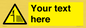 WV5132: Custom Deep Water Sign