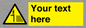 WV5132: Custom Deep Water Sign