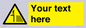 WV5132: Custom Deep Water Sign
