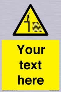 Water Track Sign WV5132: Custom Deep Water Sign – Viking Signs