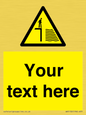 WV5132: Custom Deep Water Sign