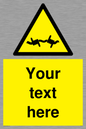 WV5133: Custom Barbed Wire Sign