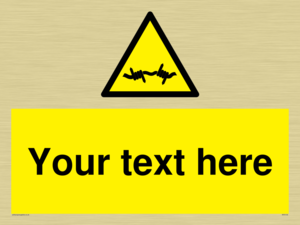 WV5133: Custom Barbed Wire Sign