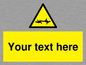 WV5133: Custom Barbed Wire Sign