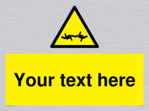 WV5133: Custom Barbed Wire Sign