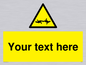 WV5133: Custom Barbed Wire Sign
