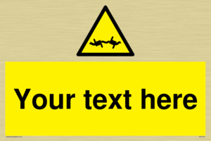 WV5133: Custom Barbed Wire Sign