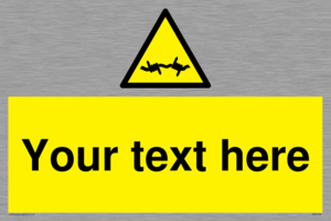 WV5133: Custom Barbed Wire Sign