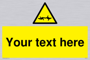 WV5133: Custom Barbed Wire Sign