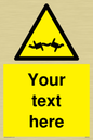 WV5133: Custom Barbed Wire Sign