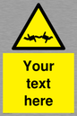 WV5133: Custom Barbed Wire Sign