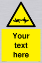 WV5133: Custom Barbed Wire Sign
