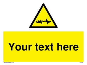 WV5133: Custom Barbed Wire Sign