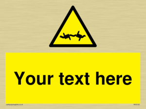 WV5133: Custom Barbed Wire Sign