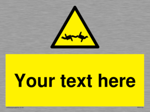 WV5133: Custom Barbed Wire Sign
