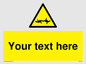 WV5133: Custom Barbed Wire Sign