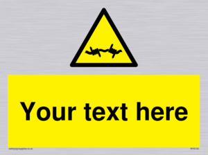 WV5133: Custom Barbed Wire Sign