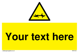 WV5133: Custom Barbed Wire Sign