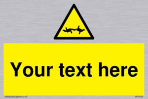 WV5133: Custom Barbed Wire Sign