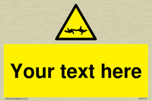 WV5133: Custom Barbed Wire Sign