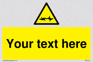 WV5133: Custom Barbed Wire Sign
