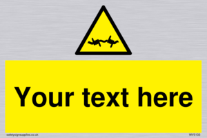 WV5133: Custom Barbed Wire Sign