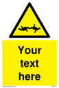 WV5133: Custom Barbed Wire Sign