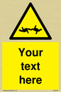 WV5133: Custom Barbed Wire Sign