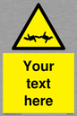 WV5133: Custom Barbed Wire Sign
