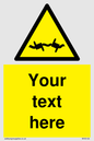 WV5133: Custom Barbed Wire Sign