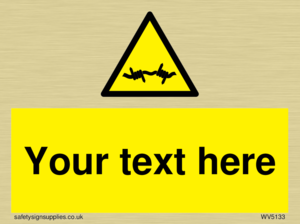 WV5133: Custom Barbed Wire Sign