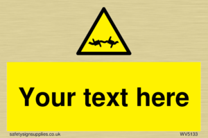 WV5133: Custom Barbed Wire Sign